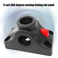 360 Rotating Plastic Fishing Rod Holder Fix Poles Mount Base ...
