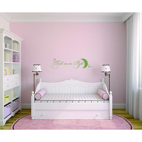 Decal - Wall Sticker : Tuck Me In Tight Bedroom Quote Kids Teen Boy Girl Family Home Decor Picture Art 12x30 Inches