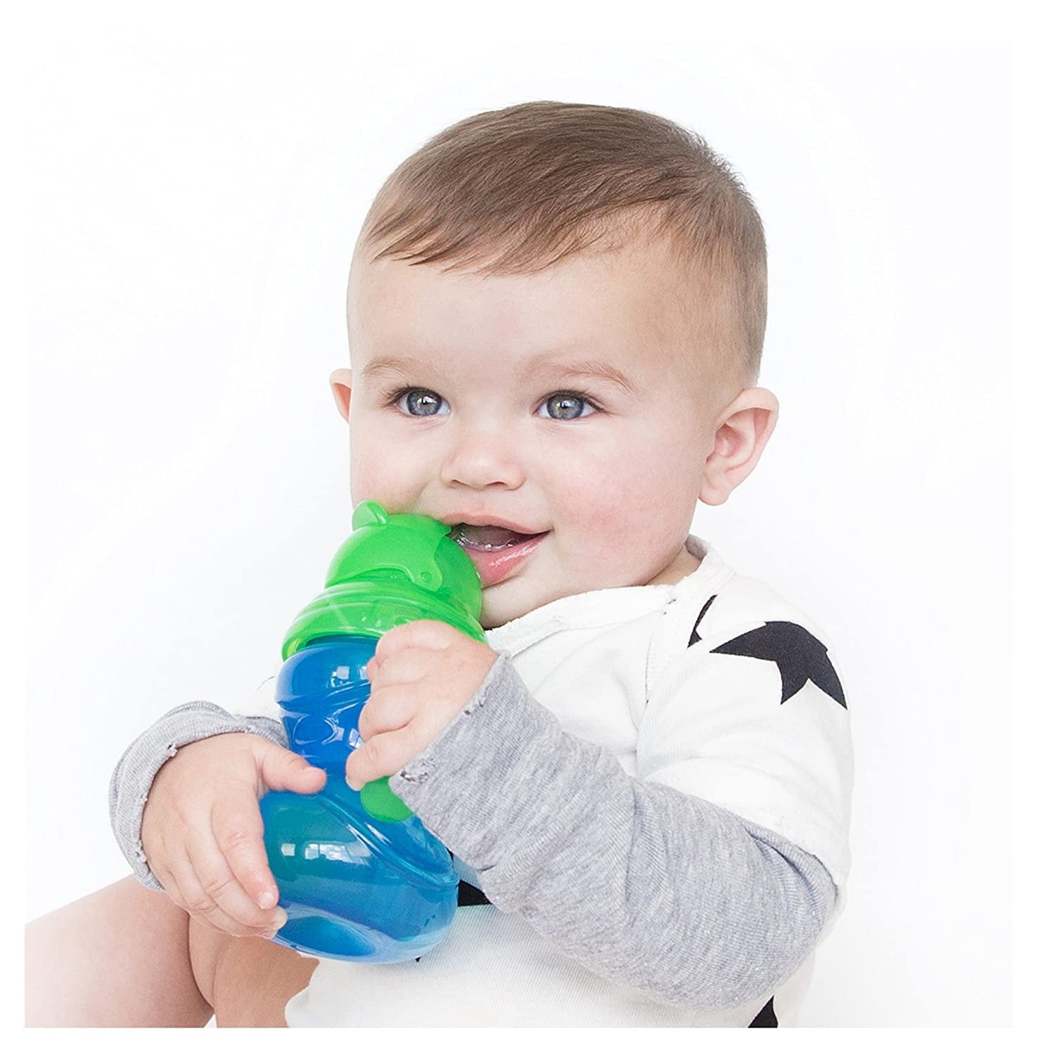 Baby Feeding - Nuby - 2 Handle 360 Degree Click-It w/Straw 8oz (1 Cup Only)