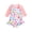 1PC-Starfish, variant on Emy Dola Baby-Girls Long Sleeve Zipper One Piece Swimsuit Floral Mermaid Rash Guard Swimwear UPF 50 Infant Bathing Suit