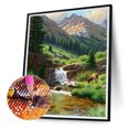 thumbnail image 1 of Cuadros Decorativos Stream 5D DIY Kits de pintura de diamante Taladro redondo completo Decoración de pared Arte de diamantes de imitación Ehuebsd embutido en tela, 1 of 8