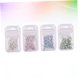 thumbnail image 4 of IDEANATEGRATE 4Ud Colorful Rhinestone Para De Con De Vidrio, 4 of 5