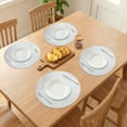 thumbnail image 3 of Unique Bargains Set of 6 Rustic Woven Placemats for Dining Table Decor Indoor Silver, 3 of 6