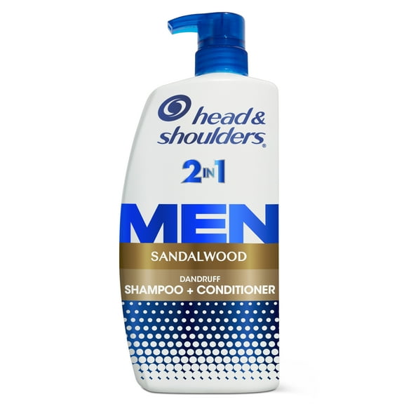 Head and Shoulders Men 2 in 1 Dandruff Shampoo and Conditioner, Sandalwood, 28.2 fl oz