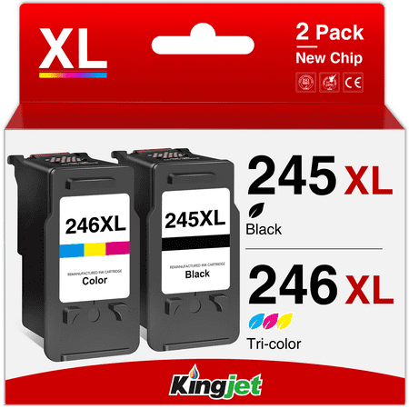 245XL Ink Cartridge for Canon Ink 245 and 246 for Canon Ink 243 244 245 246 Ink Cartridges for Canon PIXMA MX492 MX490 MG2522 TS3120 TS3122 TR4500 TR4520 TS3322 Printer (Black, Tri-Color)