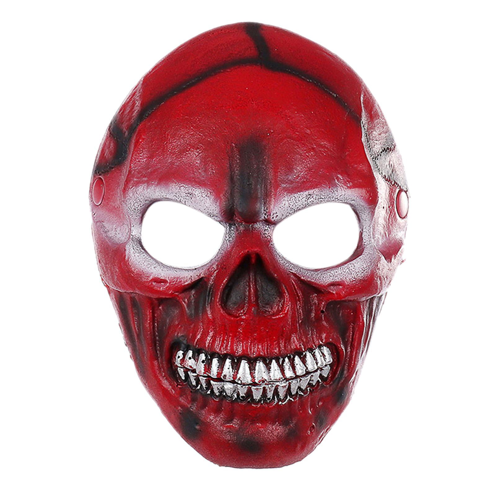 Adult Evil Grin Purge Mask & Bloody Machete Halloween Horror Scary Costume Set