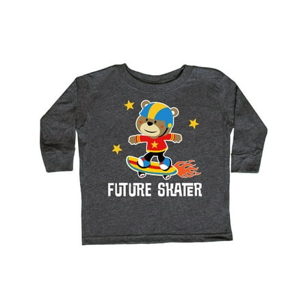 

Inktastic Skateboard Future Skater Gift Toddler Boy Girl Long Sleeve T-Shirt