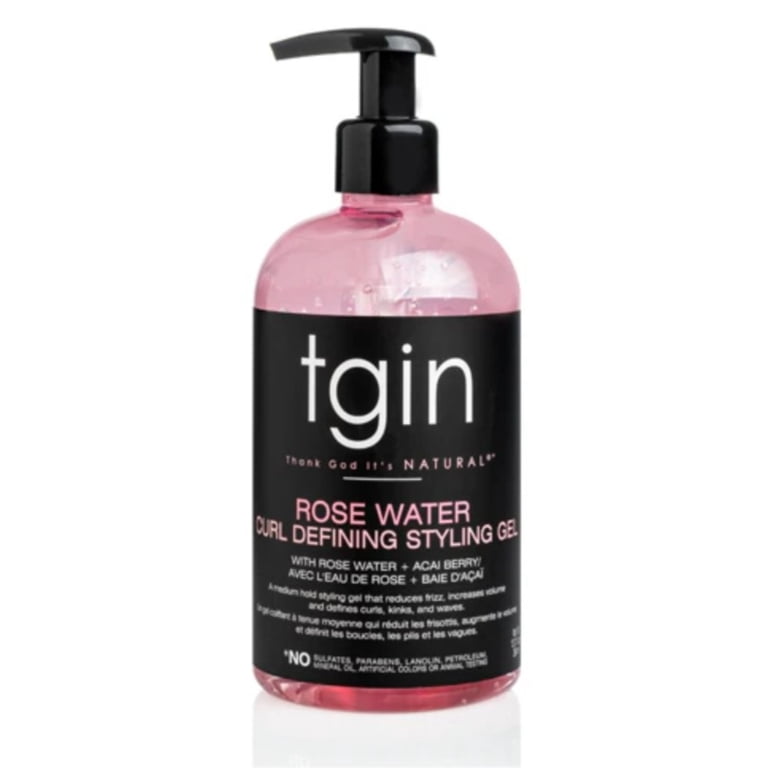 TGIN Rose Water Defining Styling Gel – Lightweight Hold Frizz