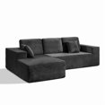thumbnail image 3 of PARKWELL 108" Oversized Modular Sectional Sofa – Modern L-Shaped Upholstered Cloud Couch with Deep Seating,Corduroy Sofa for Living Room Bedroom,No Assembly Required,Dark Gray, 3 of 11