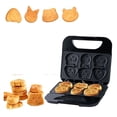 thumbnail image 2 of 6 Animal-Shaped Mini Waffle Maker - Non-Stick Pancake Breakfast Iron for Kids & Home ,Easy to Operate, 2 of 6