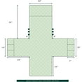 thumbnail image 3 of CHUN YI Reversible Wing Chair Slipcovers with Elastic Band and Side Pocket (Black), 3 of 6
