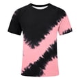 thumbnail image 4 of CUSTG Men T-Shirts Tie Dye Print Short Sleeve T Shirt O-Neck Gradient Casual Comfort Crew Neck Tee For Daily Wear Comfort Fashion Tops, 4 of 4
