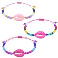 thumbnail image 1 of Juego de tobilleras de concha, pulseras de tobillo con cuentas, cadena para pies, accesorios de joyería para pies de playa para mujeres y adolescentes, 1 of 6
