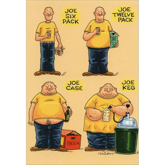 Nobleworks Group of Joe's Funny / Humorous Dan Collins Birthday Card