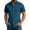 Dark Blue, variant on Stamzod Mens Shirts Casual Solid Short Sleeve Button Up Shirt Men Business Work Dress Shirts S-5Xl Dark Blue L