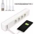 thumbnail image 2 of Regleta Alexa Smart WiFi con protección de sobrecarga 4 enchufes 4 puertos USB y cable USB 3 en 1 Compatible con Alexa Google Smart Life y control por voz esquí esquí Gafas de esquí, 2 of 5