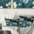 thumbnail image 3 of Designart "Elegant Ivory Seashell Florals" Floral Printed Throw Pillow, 3 of 5