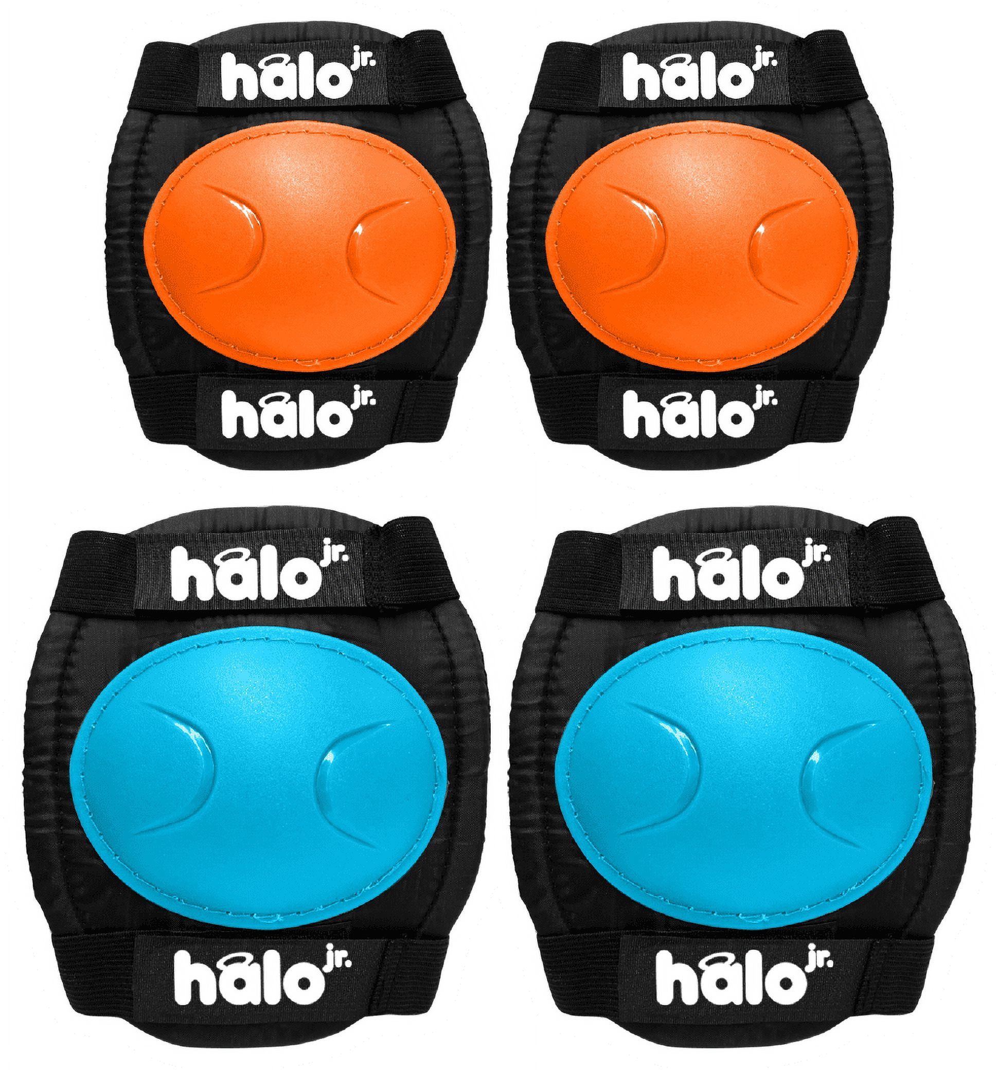 Halo Rise Above Jr. 3 Wheel Scooter Combo - Xtreme Sour Orange Scooter, Helmet & Pad Sets - Unisex