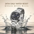 thumbnail image 6 of SKMEI Watches for Women Casual Vintage Waterproof Ladies Watch with Date Women's Wrist Watches gift, 6 of 7
