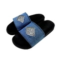 thumbnail image 2 of Zapatillas planas de mezclilla de moda para mujer, zapatos intermitentes artesanales de verano Wmkox8yii hj789, 2 of 6