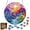 B, variant on Acrylic Puzzles Window Hanging – 7.4 Inch Sun Catcher with Colorful Light Projection, DIY Puzzle Garden Decor, Double-Sided Transparent, Gift for Women, Home, Garden Hanging (1 Set)