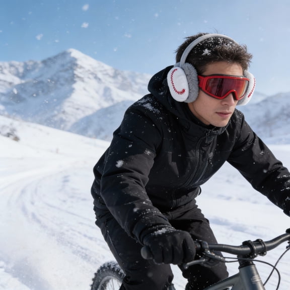 ETEREAUTY Plush Winter Ear Muffs with Sports Design for Windproof Cold Weather Outdoor Comfort