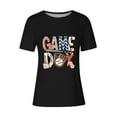 thumbnail image 4 of Lilgiuy Baseball Game Day Shirt for Women Baseball Shirts Oversized Graphic Tees Casual Short Sleeve Tops for Mother's Day(Black,L), 4 of 4