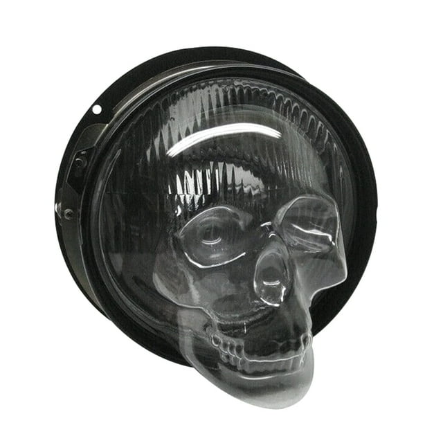Skull Headlight Covers for Car Truck Auto Decorative Protective Head Lamp Cover Auto Decorative Protective Head Lamp Cover Accessory for Car Truck Skull Headlight Covers 1PC 7 Inch