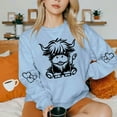thumbnail image 6 of successthop Sweatshirts for Women Western Cow Crewneck Long Sleeve Sweater Pullover Tops Casual Print Stylish Outwear, 6 of 6