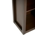 thumbnail image 4 of WyndenHall  Stratford Wood Transitional 9-cube Bookcase - 43.2"w x 15"d x 44.6" h Russet Brown Lacquer, Stained, 4 of 5
