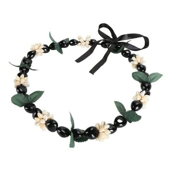 Collier Kukui Hawaïen, Collier Kukui Nut Lei Polyvalent Hommes Femmes Collation des Grades Coquillage pour Fête Hawaïenne Collation des Grades