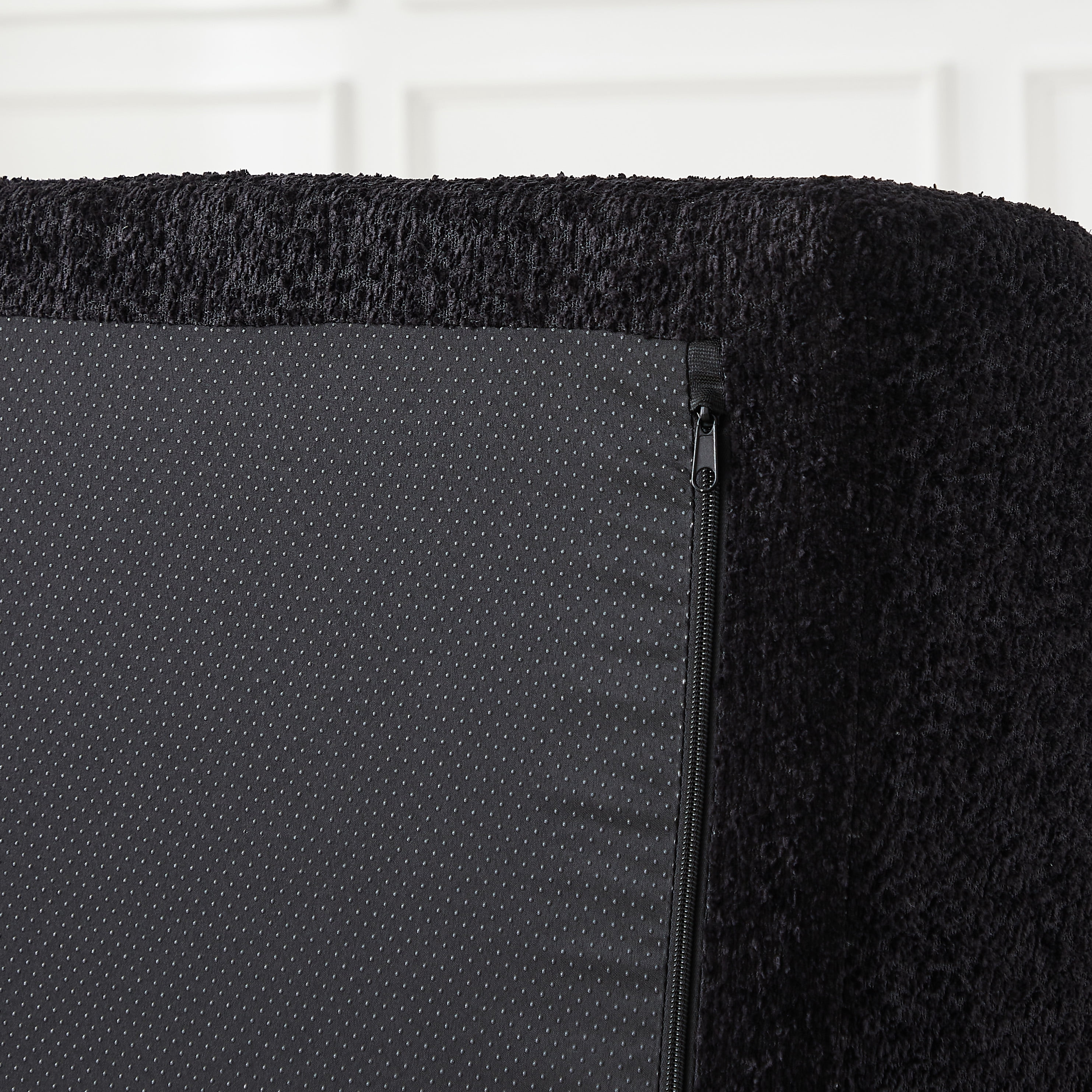 Sleeper Sofa 78.9 Inch with Chenille Fabric and Modular Design, Convertible Floor Sofa Bed and Folding Mattress Couch with Removable Armrests, Black