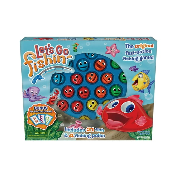 Combo Let's Go Fishin' de Game Pressman con tarjeta Go Fish de 58 cm