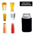 thumbnail image 4 of 10PCS Neoprene Beer Can Cooler Drink Cup Bottle Sleeve Insulator Wrap Cover New Black, 4 of 6