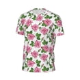 thumbnail image 6 of Wukai Rose Flowers Print Men's Short-Sleeved Mesh T-Shirt,Quick-Dry Short Sleeve Workout T-Shirt-X-Small, 6 of 8