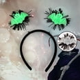 thumbnail image 1 of Halloween Dress Up Luminous Hair Bands Hair Accessories Ghost Festival Party Ambiance Decorations Glowing Skeleton Bats Headband, 1 of 5