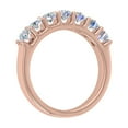 thumbnail image 2 of 1 Carat 7-Stone Diamond Wedding Band Ring in 14K Rose Gold (Ring Size 6.25) (SI1-SI2 Clarity), 2 of 5