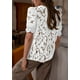thumbnail image 2 of Blusa PRETTYGARDEN de encaje para mujer, manga corta, talla XL, 2 of 6