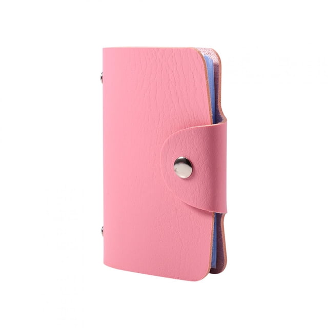 Cartera De Bolsillo Con Tarjetero De Cuero PU Para 24 Tarjetas