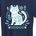 thumbnail image 3 of Instant Message - Scandinavian Cat - Women's Short Sleeve Graphic T-Shirt, 3 of 6