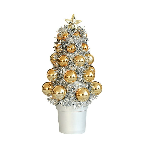 Christmas Small Christmas Tree,Artificial Christmas Tree with Christmas Ornaments Christmas Ball,Tabletop Christmas Tree for Christmas Decorations Home Room Party Winter Indoor Outdoor