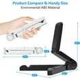 thumbnail image 3 of （Noir）Support Tablette Bureau, Réglables Support Portable Porte Tablette pour iPad Samsung Galaxy et Kindle Fire Tablettes, Support Téléphone Bureau pour iPhone 13 12 11 Pro Max, 3 of 5