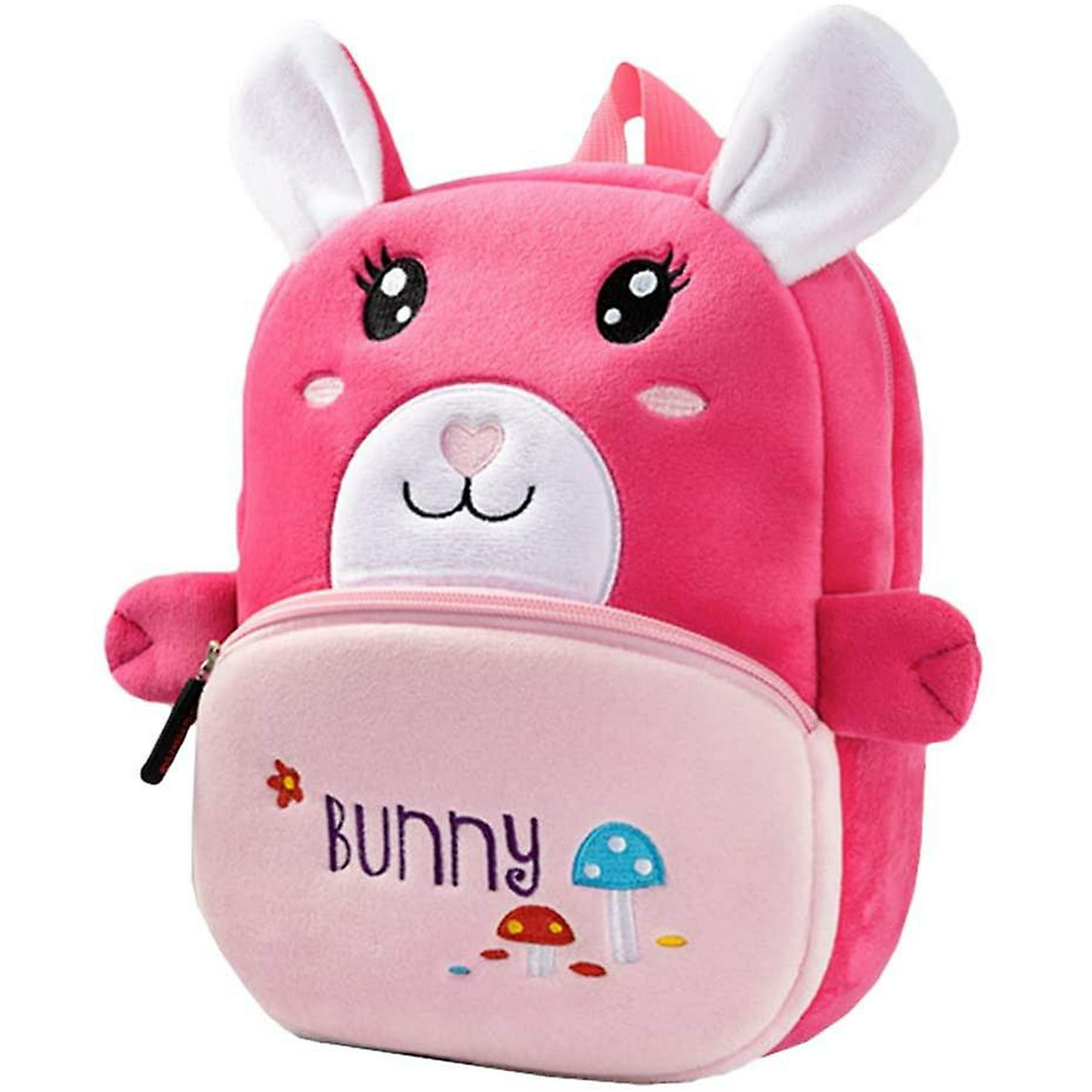 Short Plush Fabric Kids Backpack School Supplies School Bag For Boys Girls Daypack For School Travel
