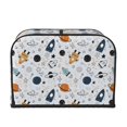 thumbnail image 2 of Pofeuu Cartoon Planets Print Toaster Cover 4 Slice, Bread Dust Cover & Fingerprint Protection, Kitchen Small Appliance Covers(Toaster Cover), 2 of 7
