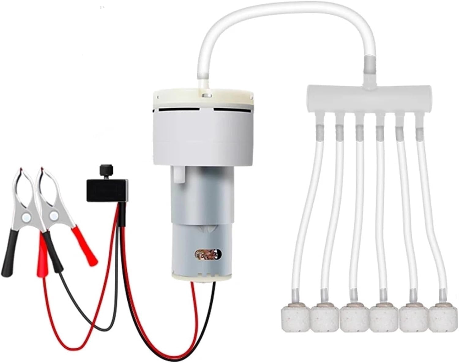 Adjustable Speed Aquarium Air Pump, DC 12V Air Pump, Suitable for Indoor and Outdoor Fish