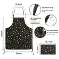 thumbnail image 3 of Black Star Pattern Apron-Garden Aprons for Women with Pockets-Cotton Linen Waterproof Kitchen Cooking Gardening Aprons Adjustable for Kitchen,Cooking,BBQ and Salon 33x27 Inch, 3 of 7