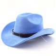 thumbnail image 1 of Western Frontier Cowboy Hat Curved Brim for Outdoor Adventure Travel Riding and Country Style Craftsmanship, 1 of 3