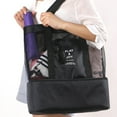 thumbnail image 3 of Sonducket Bolso de hombro transparente de malla para mujer, bolso grande portátil para preservación del calor de doble capa, bolsos de playa Envolturas para manijas de equipaje Azul, 3 of 6