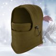 thumbnail image 2 of Men Women Winter Plush Drawstring Outdoor Full Face Cover Warm Hat Balaclava, 2 of 8