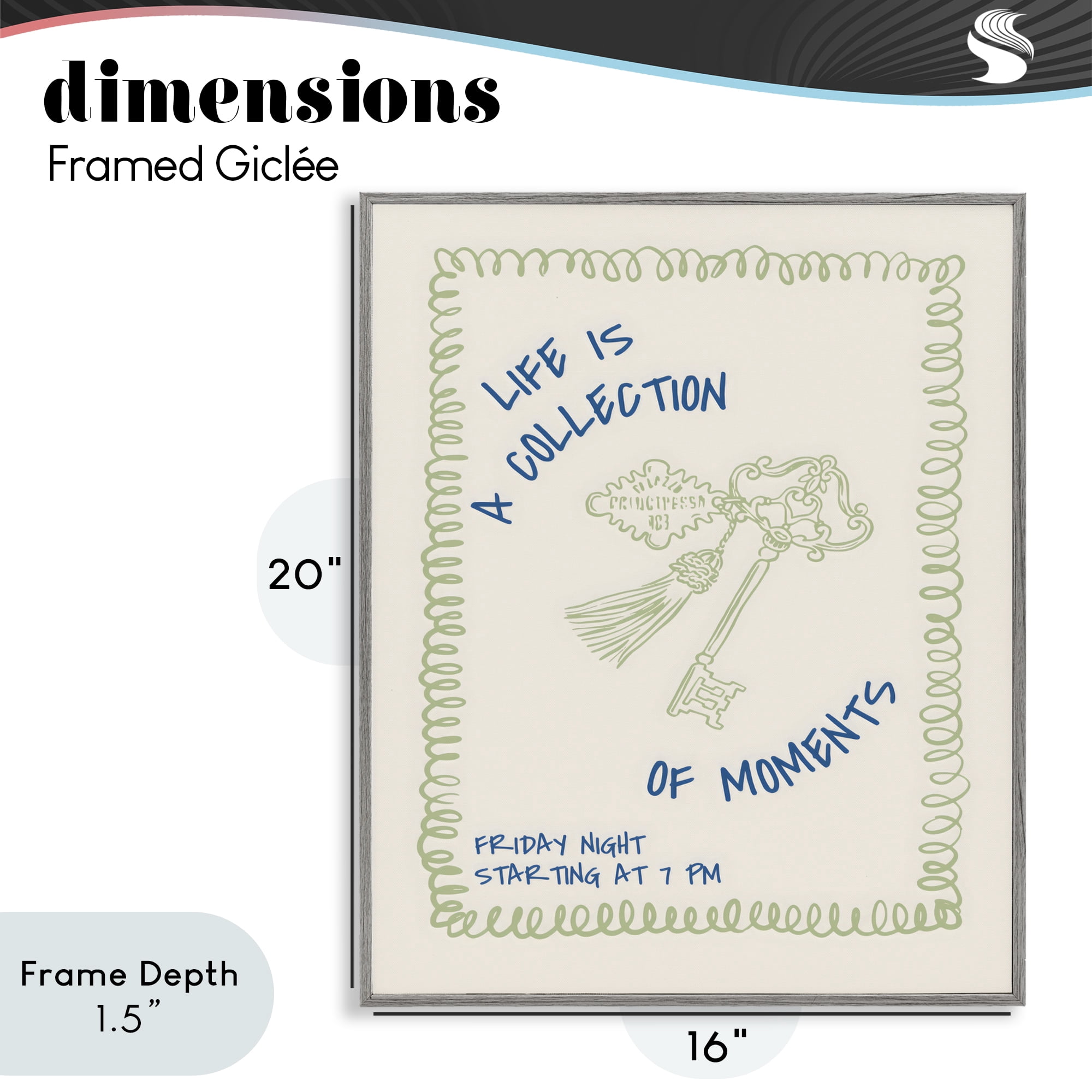 Stupell Industries A Collection of Moments Gray Framed Giclee Art, design by The Prints Vibe